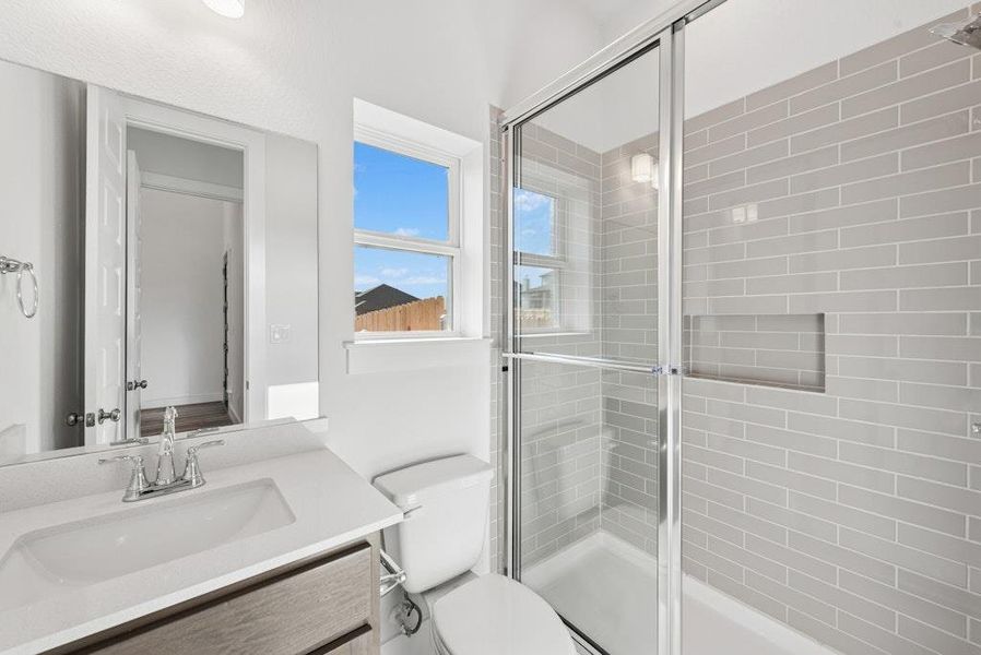 Furnished interior view inside a new home in Blackhawk, Pflugerville (Image 14).