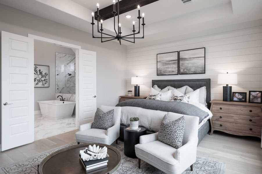 Representative furnished interior of a home built from the Milan by Tri Pointe Homes in Dunham Pointe, Cypress (Image 31).