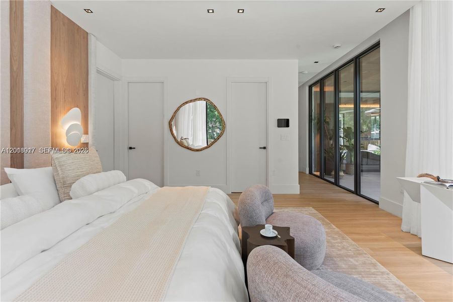 Furnished interior view inside a new home in , Miami (Image 40).