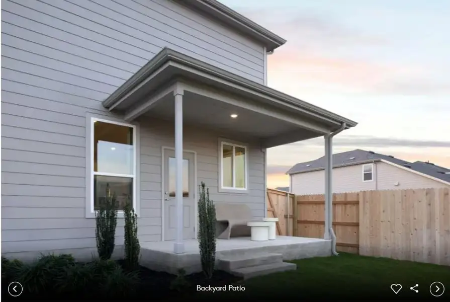 back exterior photos- Photo of Pulte model home with same floor plan, not of actual home listed.