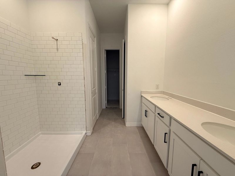 Construction Progress - Primary Bathroom