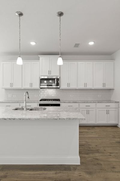 Representative furnished interior of a home built from the Cedar by UnionMain Homes in Edgewater, Fate (Image 8). Representative furnished interior of a home built from the Cedar by UnionMain Homes in Edgewater, Fate (Image 8).