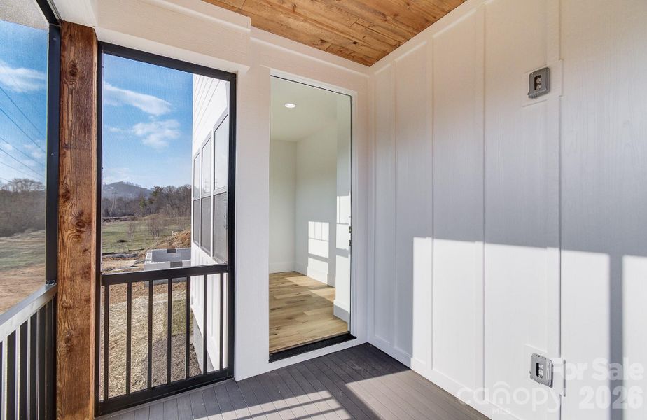 Exterior details and patio area of a home in , Hendersonville (Image 24).