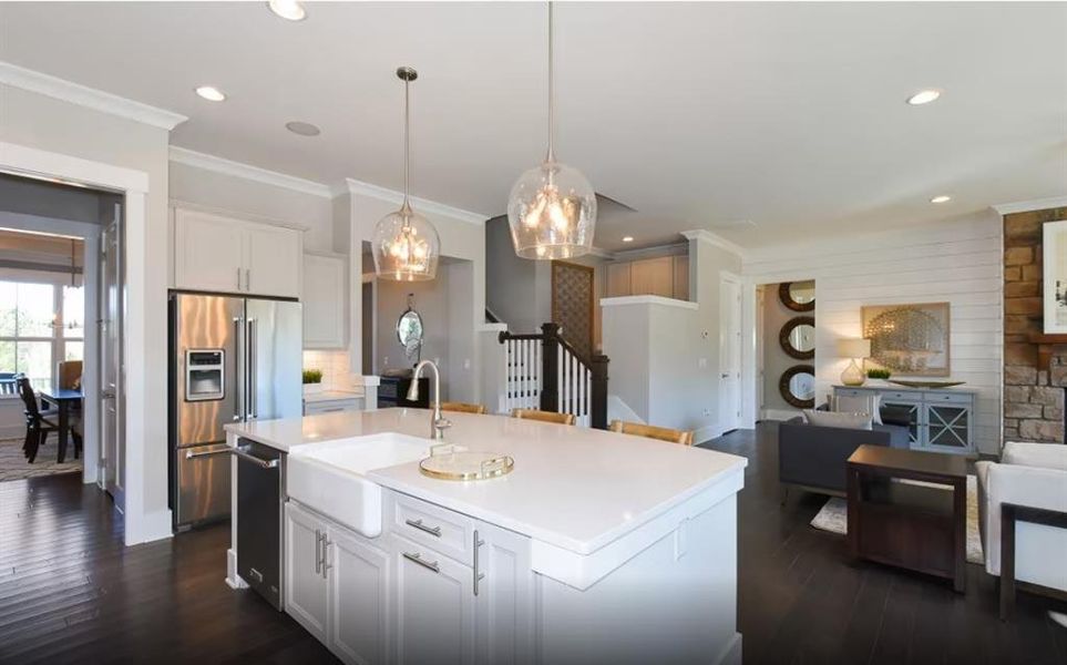 Furnished interior view inside a new home in Silverwood, Cumming (Image 7).