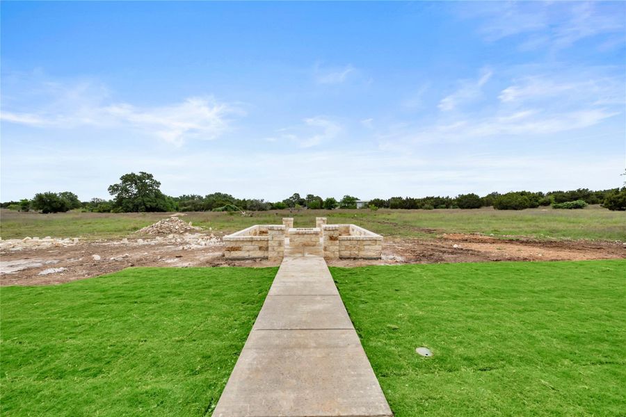 Exterior details and patio area of a home in , Bertram (Image 3).