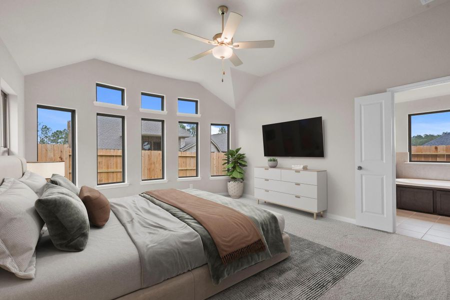 Furnished interior view inside a new home in Wildtree, Magnolia (Image 9).
