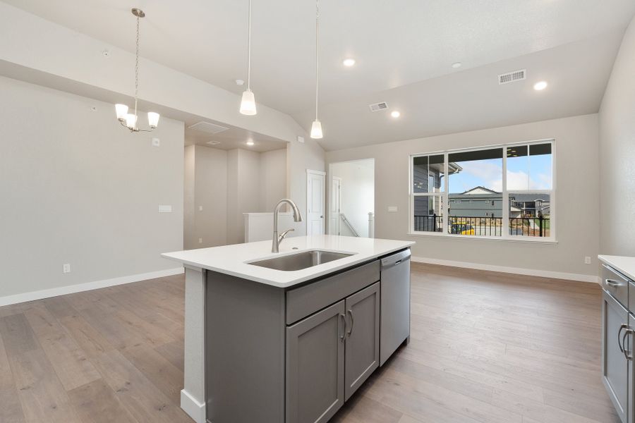 Furnished interior view inside a new home in The Lakes at Centerra, Loveland (Image 5).