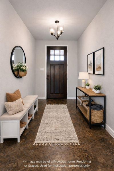 Furnished interior view inside a new home in , Willis (Image 32).