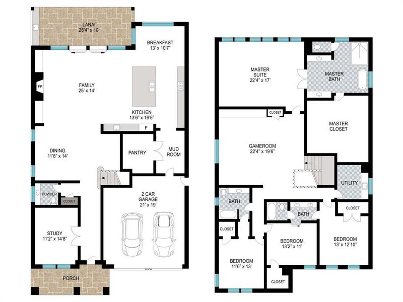 Floorplan to visualize the layout of the home.