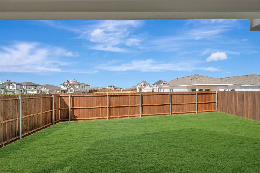 Exterior details and patio area of a home in The Meadows, Denton (Image 18). Exterior details and patio area of a home in The Meadows, Denton (Image 18).
