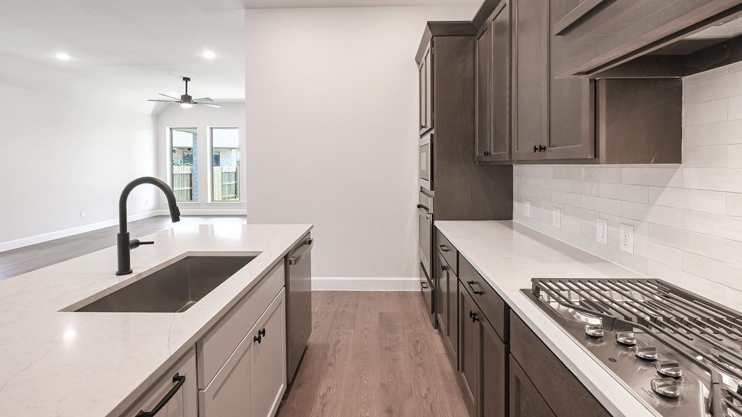 Furnished interior view inside a new home in 6 Creeks, Kyle (Image 12).