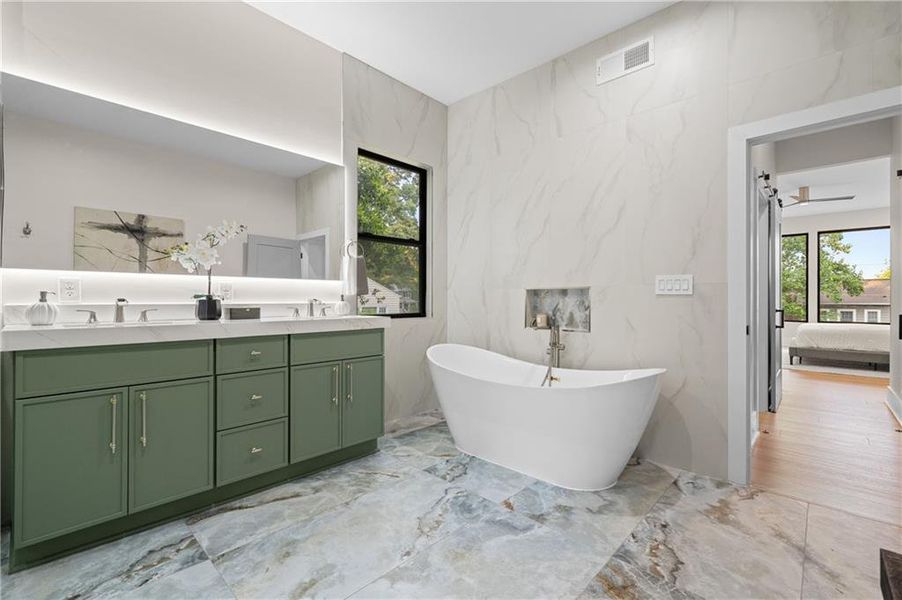 Furnished interior view inside a new home in , Atlanta (Image 6).