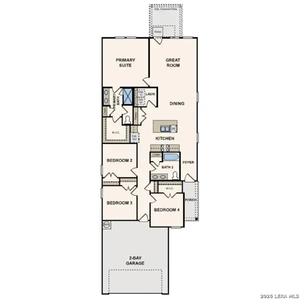 2D floor plan layout of this home in Park Place, New Braunfels, TX (Image 2). 2D floor plan layout of this home in Park Place, New Braunfels, TX (Image 2).