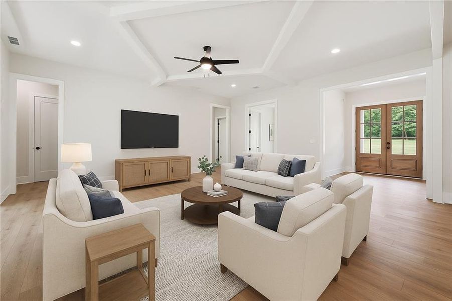 Furnished interior view inside a new home in , Monroe (Image 10). Furnished interior view inside a new home in , Monroe (Image 10).