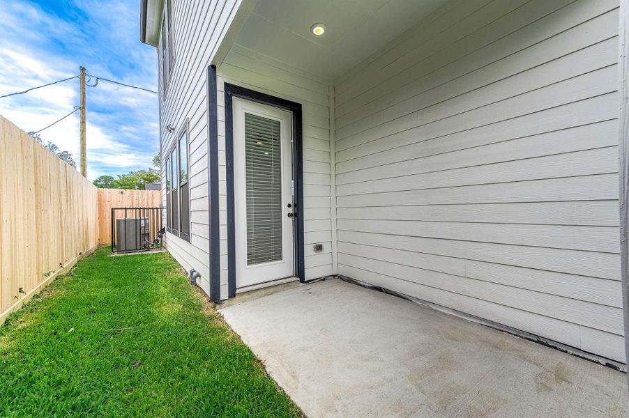 Exterior details and patio area of a home in , Houston (Image 25). Exterior details and patio area of a home in , Houston (Image 25).
