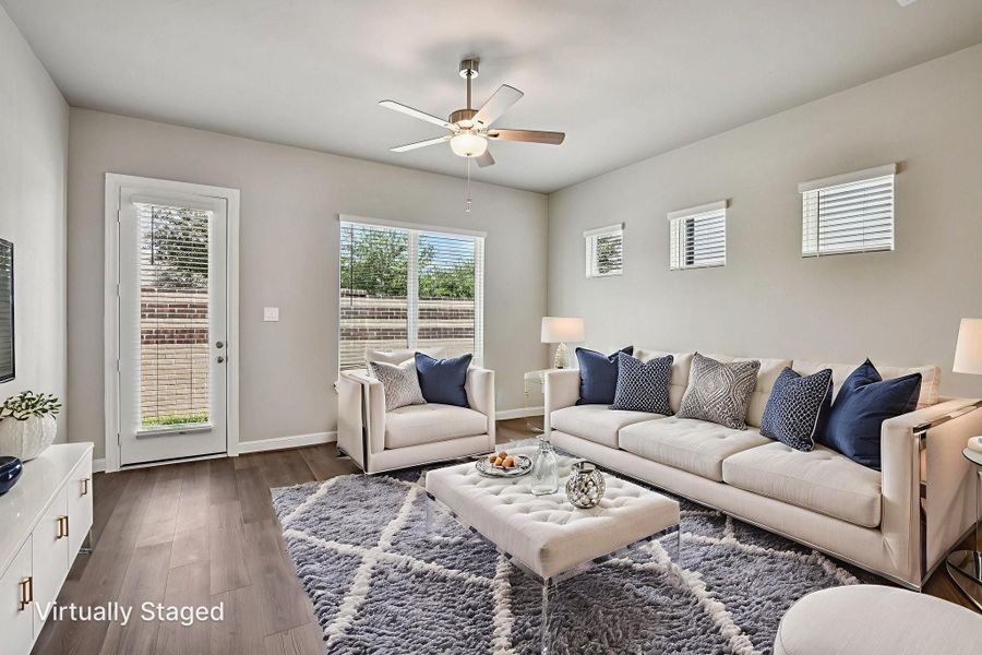 Furnished interior view inside a new home in Spring Brook Village - Luxe Series, Houston (Image 6).