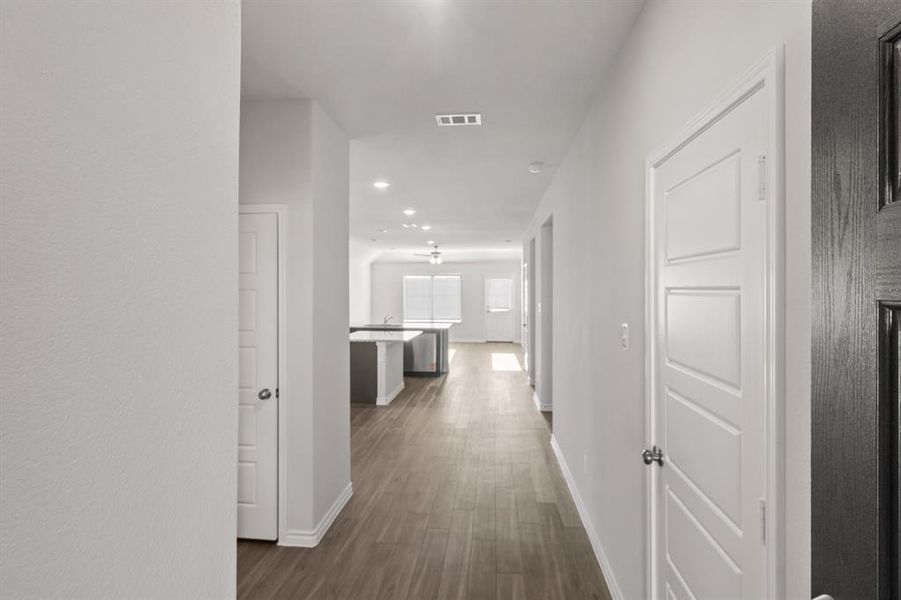 Spacious, unfurnished interior of a new home in Retreat at Fossil Creek, Fort Worth (Image 13). Spacious, unfurnished interior of a new home in Retreat at Fossil Creek, Fort Worth (Image 13).
