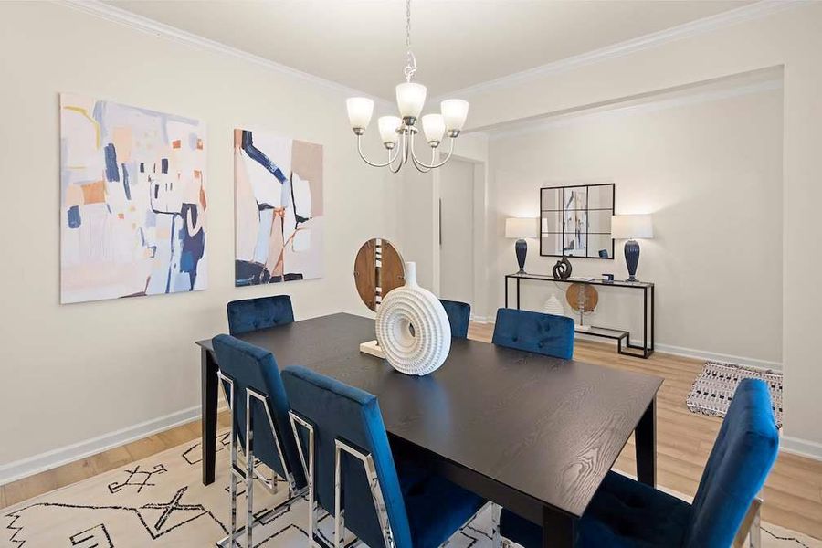 Furnished interior view inside a new home in Etowah Landing, Ball Ground (Image 22).