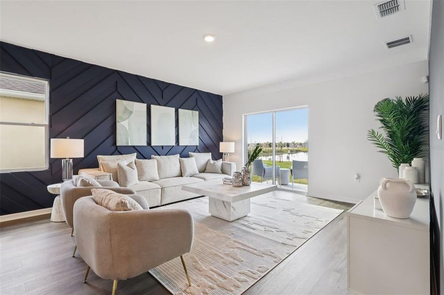 Furnished interior view inside a new home in , Haines City (Image 15).