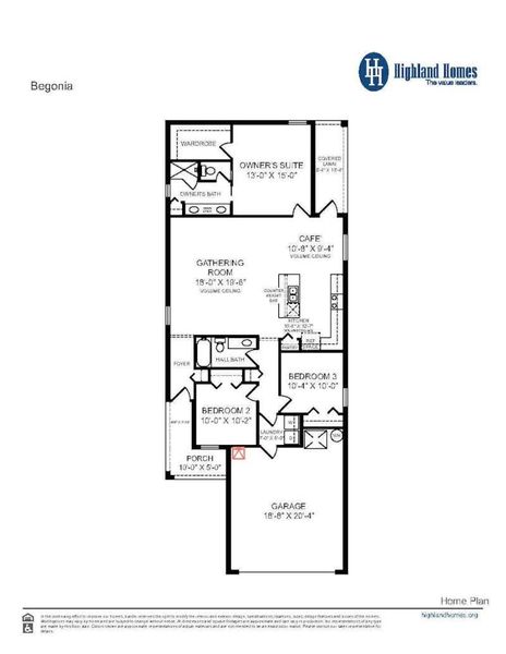 Begonia - Home Layout