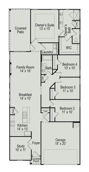 The Oakshire II Floor Plan.