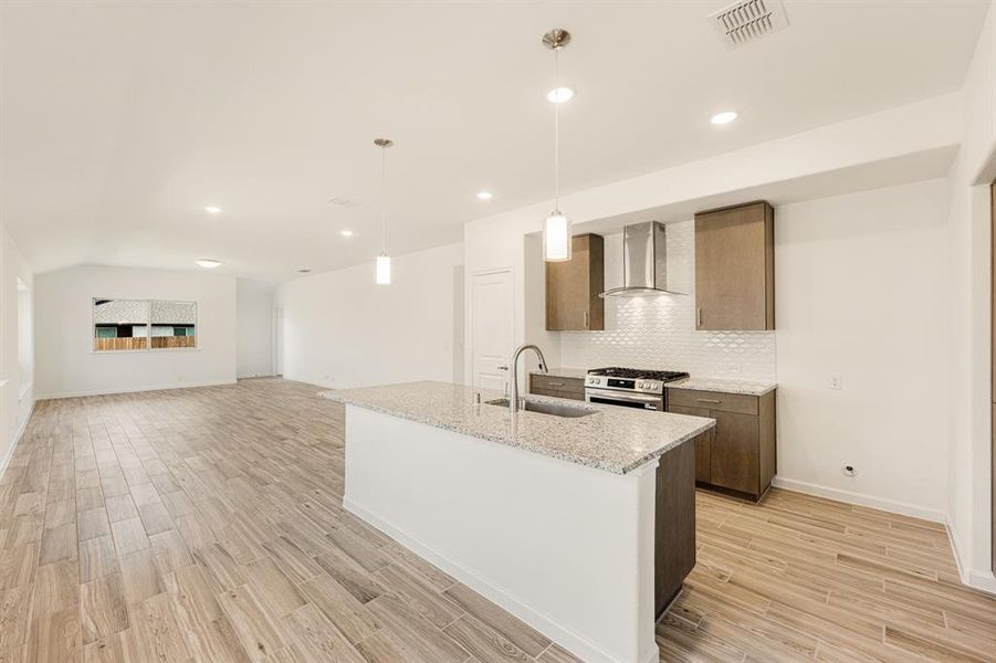 Furnished interior view inside a new home in Bear Creek Elements, Lavon (Image 17).
