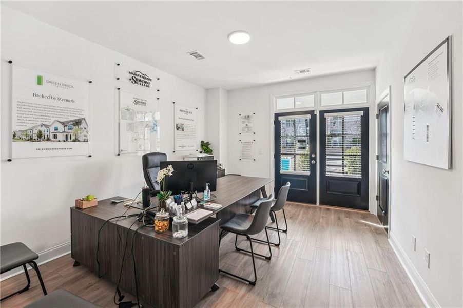 Furnished interior view inside a new home in Market Square at Sawnee Village, Cumming (Image 9).
