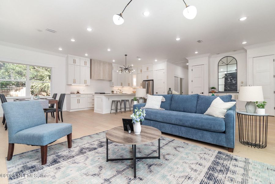 Furnished interior view inside a new home in , Jacksonville (Image 4). Furnished interior view inside a new home in , Jacksonville (Image 4).