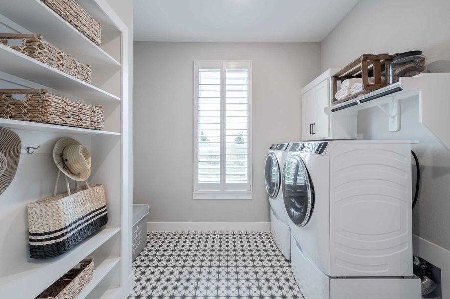 Representative furnished interior of a home built from the Milan by Tri Pointe Homes in Dunham Pointe, Cypress (Image 33).
