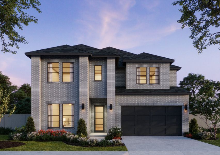 Representative exterior photo of a completed home built from the Prescott III by Southgate Homes in Painted Tree 50' Series, McKinney, TX (Image 2). Representative exterior photo of a completed home built from the Prescott III by Southgate Homes in Painted Tree 50' Series, McKinney, TX (Image 2).