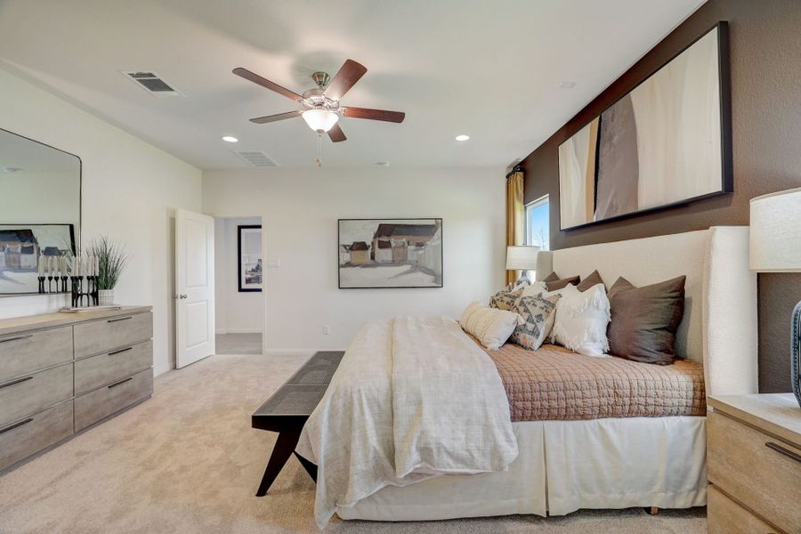 Furnished interior view inside a new home in Cool Water at Sonterra, Jarrell (Image 7).