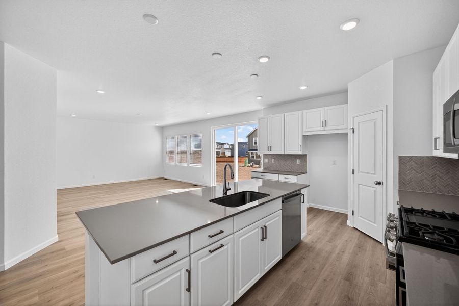 Furnished interior view inside a new home in Sky Ranch, Aurora (Image 4).