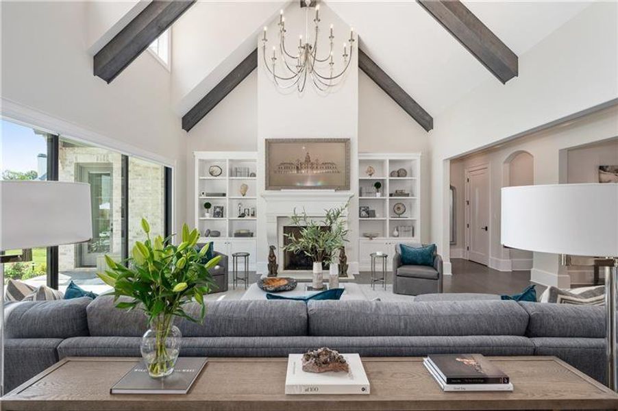 Furnished interior view inside a new home in Crossroads, Alpharetta (Image 8).
