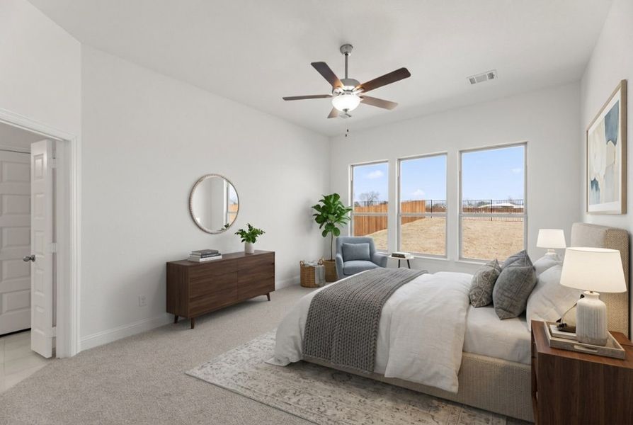 Furnished interior view inside a new home in Park Trails, Forney (Image 8).