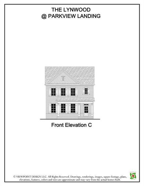 Exterior rendering of this home design in , Buford, GA (Image 3).