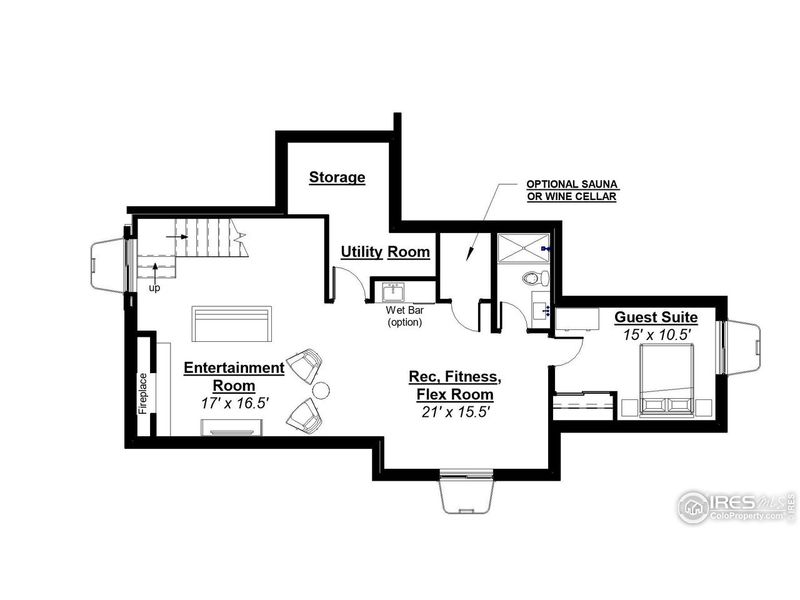 2D floor plan layout of this home in , Lyons, CO (Image 10).