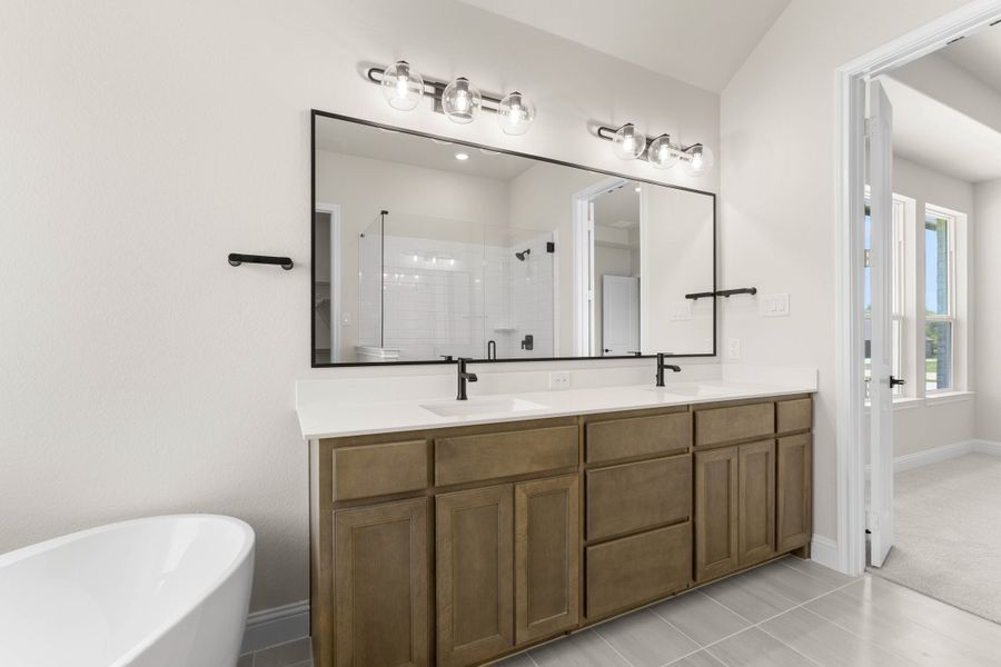 Furnished interior view inside a new home in Mockingbird Hills - Premiere Series, Joshua (Image 11). Furnished interior view inside a new home in Mockingbird Hills - Premiere Series, Joshua (Image 11).