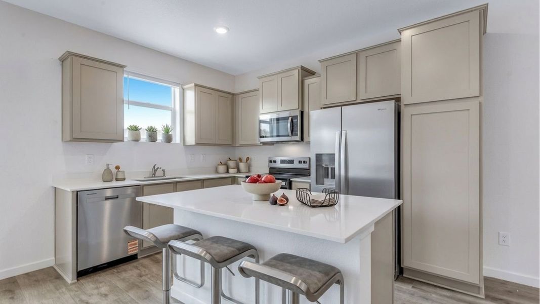 Furnished interior view inside a new home in Ellston Park, Colorado Springs (Image 4). Furnished interior view inside a new home in Ellston Park, Colorado Springs (Image 4).