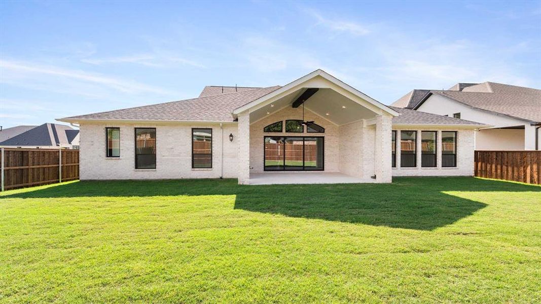 Exterior details and patio area of a home in Adkins Park 70', Hurst (Image 3). Exterior details and patio area of a home in Adkins Park 70', Hurst (Image 3).