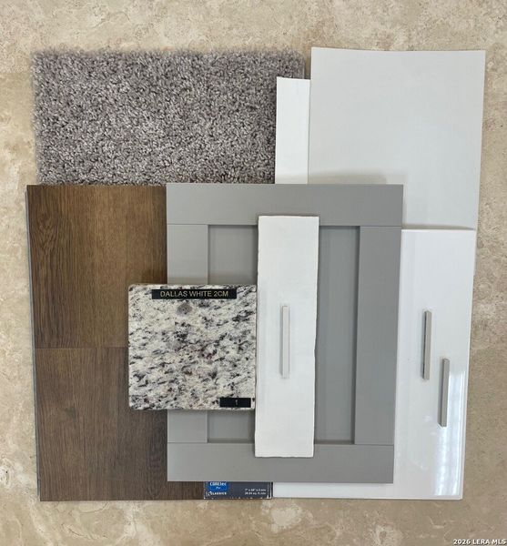 Sample of building materials used in homes in Applewhite Meadows, San Antonio (Image 9). Sample of building materials used in homes in Applewhite Meadows, San Antonio (Image 9).