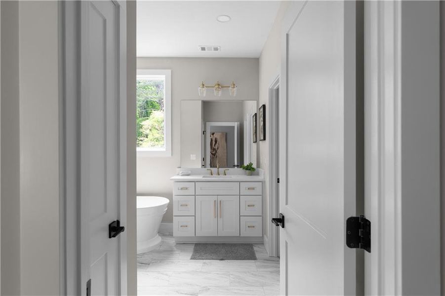 Furnished interior view inside a new home in , Lilburn (Image 18).