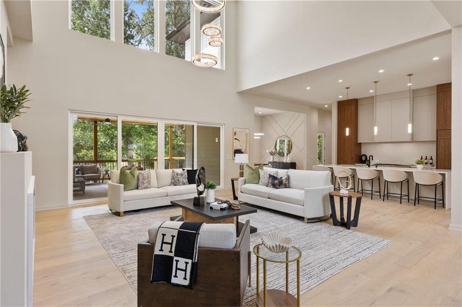 Furnished interior view inside a new home in , Sandy Springs (Image 60). Furnished interior view inside a new home in , Sandy Springs (Image 60).