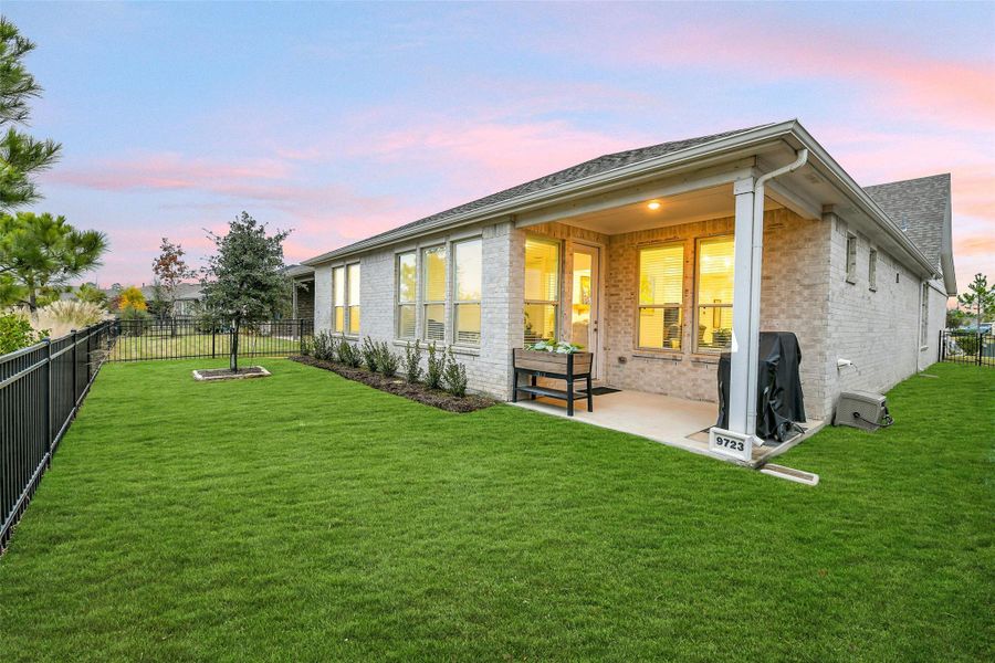 Exterior details and patio area of a home in Del Webb in Chambers Creek, Willis (Image 21). Exterior details and patio area of a home in Del Webb in Chambers Creek, Willis (Image 21).
