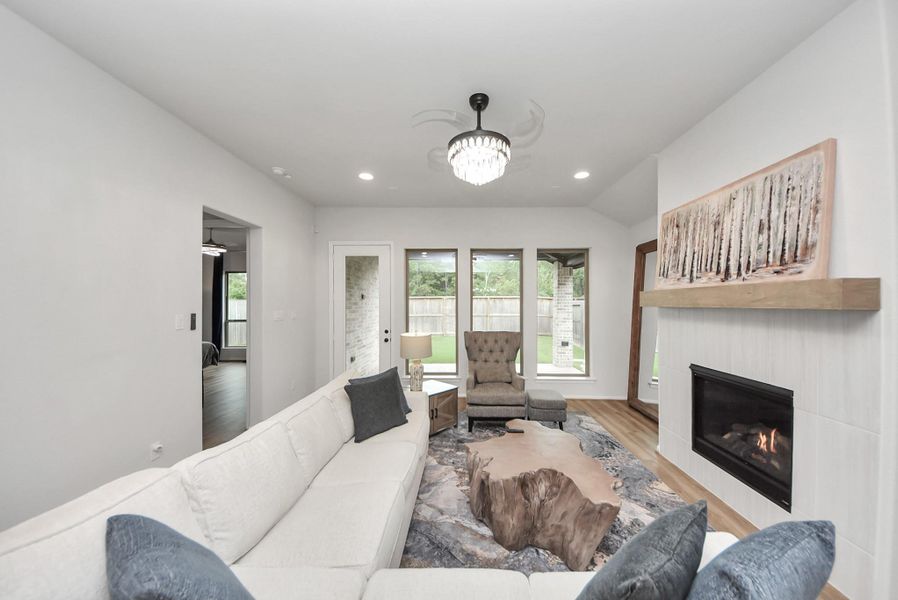 Furnished interior view inside a new home in , Humble (Image 42).