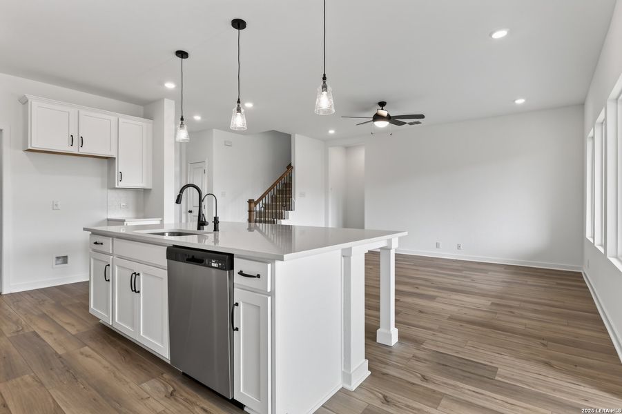 Furnished interior view inside a new home in The Wilder, Adkins (Image 11).