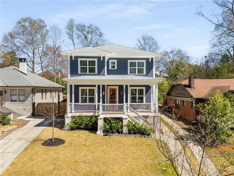 Front exterior of a new home in , Atlanta, GA, highlighting curb appeal (Image 28).