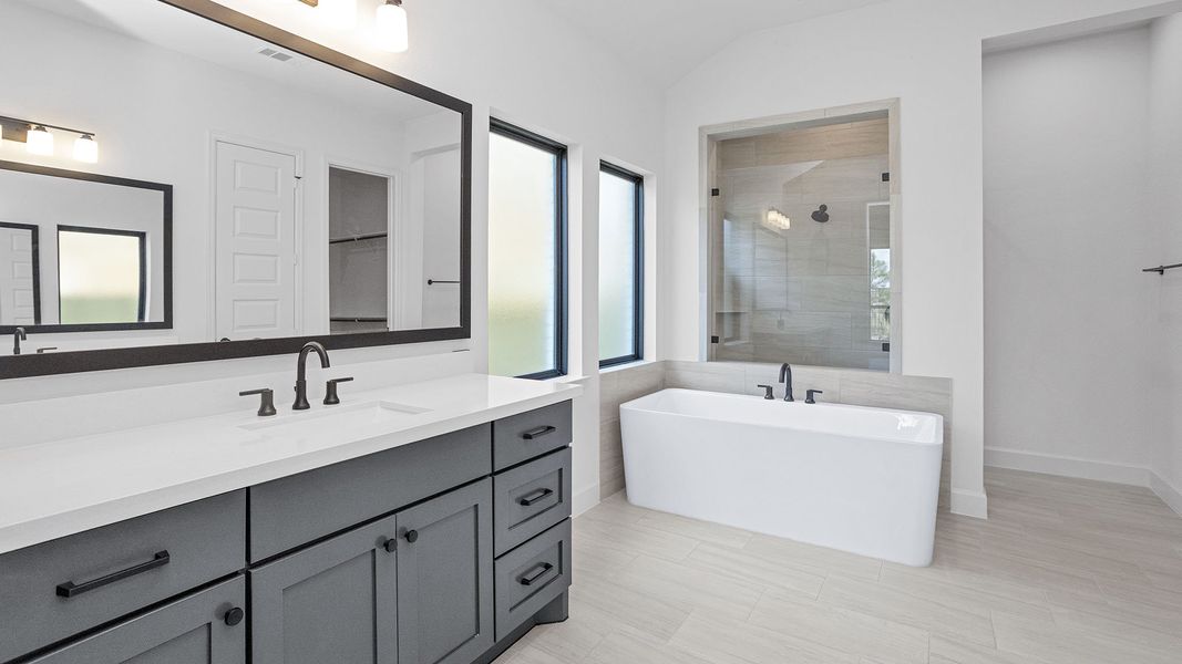 Furnished interior view inside a new home in Artavia, Conroe (Image 5).
