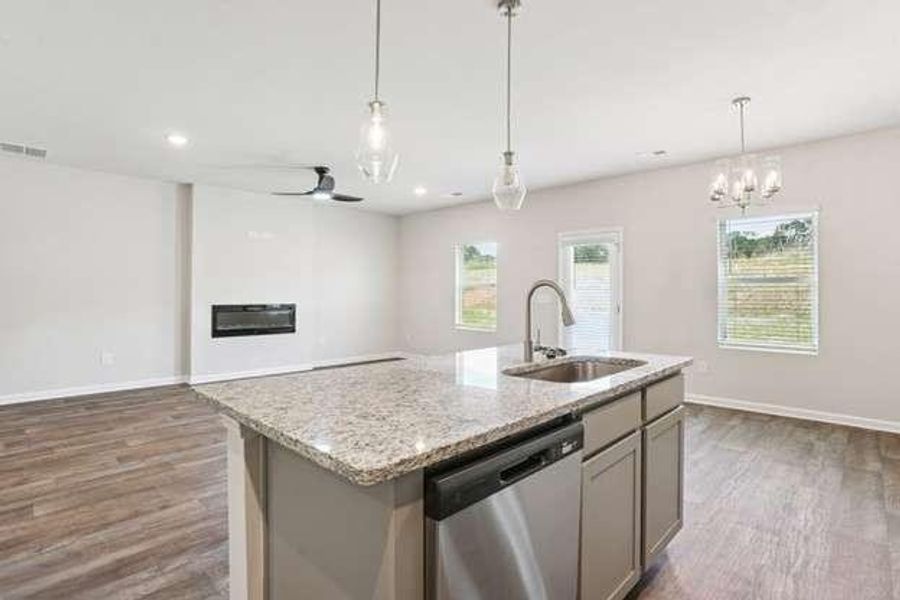 Furnished interior view inside a new home in Conner Springs, Social Circle (Image 5).