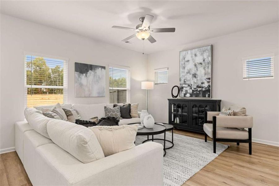 Furnished interior view inside a new home in Rivershire Place, Villa Rica (Image 41).