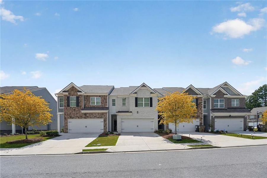 Front exterior of a new home in , Buford, GA, highlighting curb appeal (Image 2). Front exterior of a new home in , Buford, GA, highlighting curb appeal (Image 2).